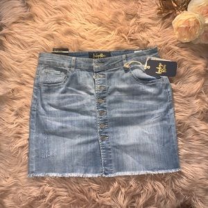 Denim Button up Skirt